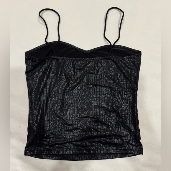 NWOT Crocodile Embossed Jumpsuit + Matching Tank Top Set - Picture 8 of 12